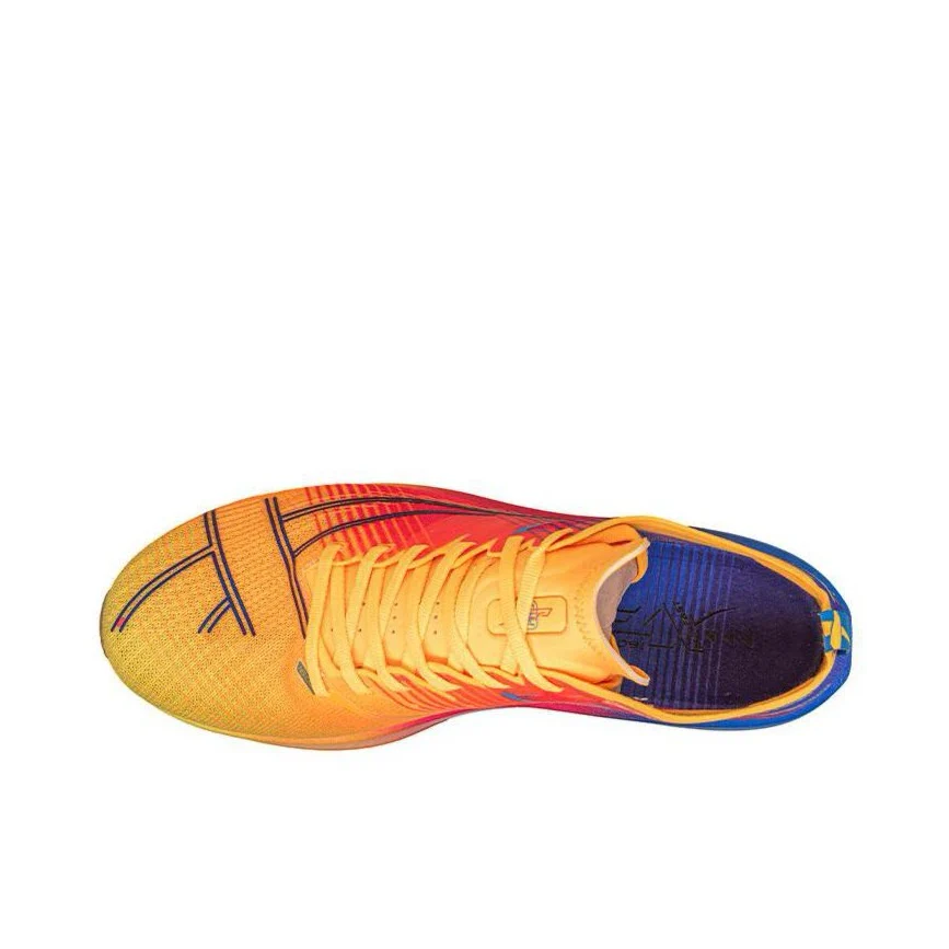 （Women & Men）Xtep 160X 6.5 Pro Running Shoes - Blue/Orange/Yellow - Image 5