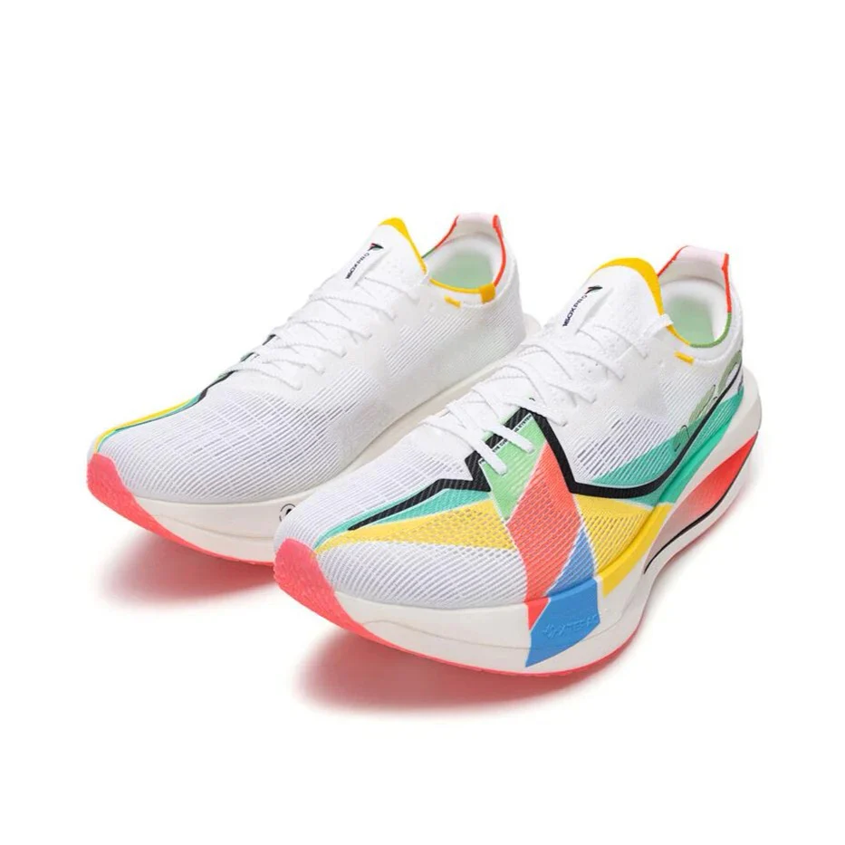 Xtep 160X 7.0 Pro Marathon Running Shoes - White/Green/Red - Image 2