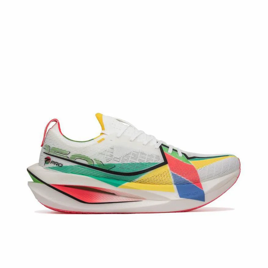 Xtep 160X 7.0 Pro Marathon Running Shoes - White/Green/Red - Image 5