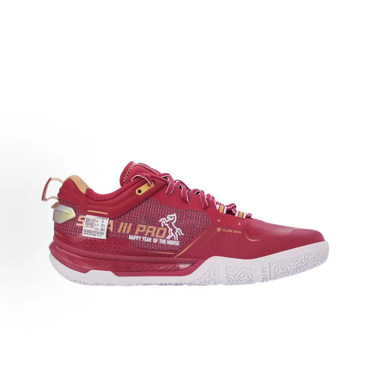 Year Of The Horse |  Li-Ning Saga 3 Pro Badminton Shoes - Cinnabar - Image 2