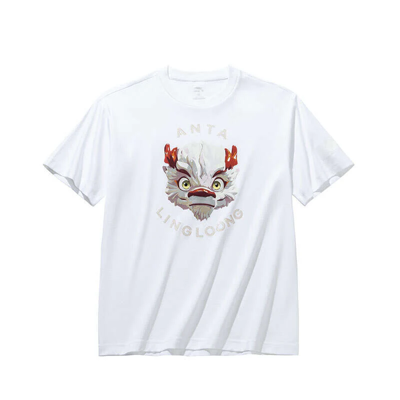 【Yibo Wang】Anta Ling Loong Tee 2024 Paris Olympics T-shirt - Snow White - Image 10