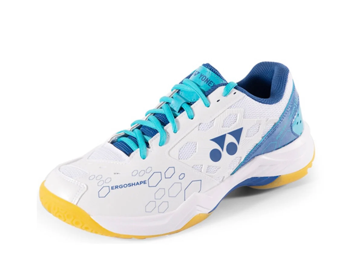 YONEX Power Cushion 2023 Professional Badminton Shoes - White/Blue - Image 2