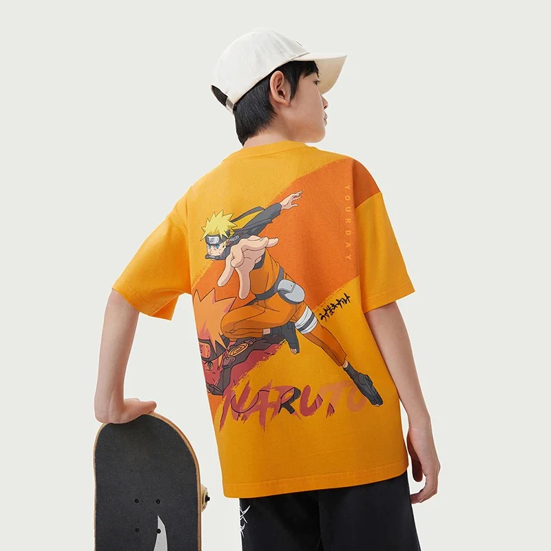 Youth/Kids Anta Naruto 2025 Summer Pure Cotton T-Shirt - Image 2