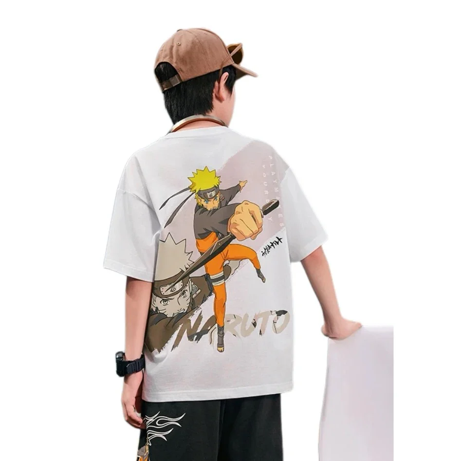 Youth/Kids Anta Naruto 2025 Summer Pure Cotton T-Shirt - Image 6